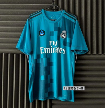 Real Madrid 17-18 Retro Third Kit Half Sleeve