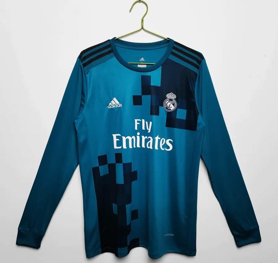 Real Madrid 17-18 Retro Third Kit Full Sleeve