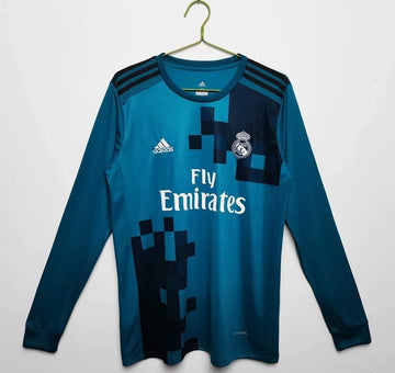 Real Madrid 17-18 Retro Third Kit Full Sleeve