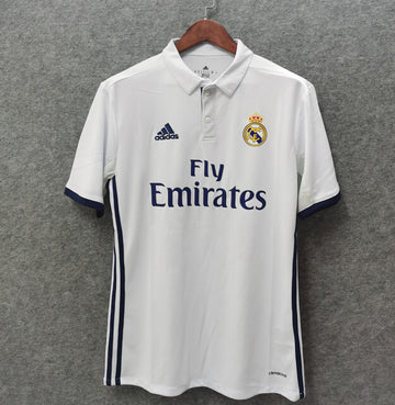 Real Madrid 16-17 Retro Home Kit Half Sleeve