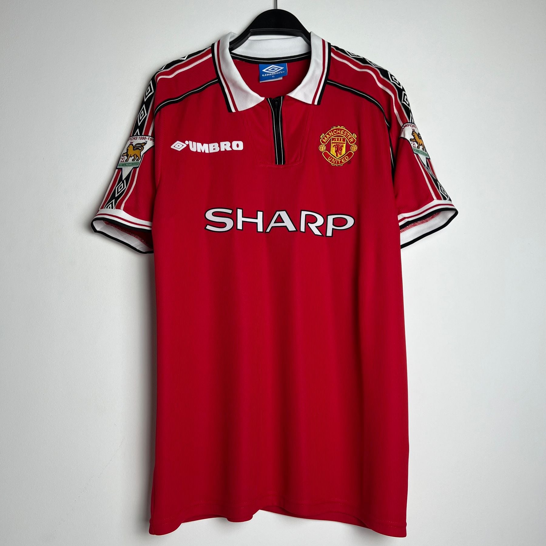 Manchester United 98-99 Home Retro Kit Half