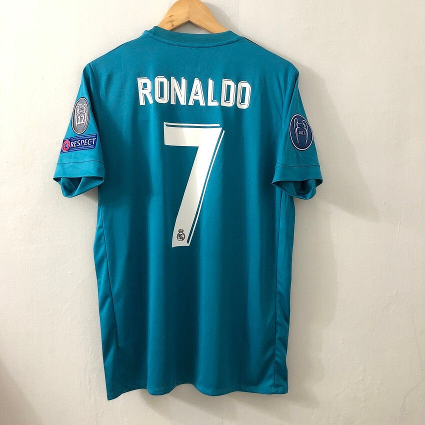 Real Madrid 17-18 Retro Third Kit Half Sleeve